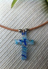 collar-cruz murano azul-llndg